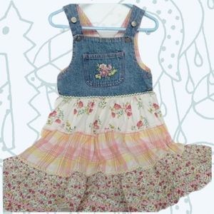 Ooo Denim & Floral Dress